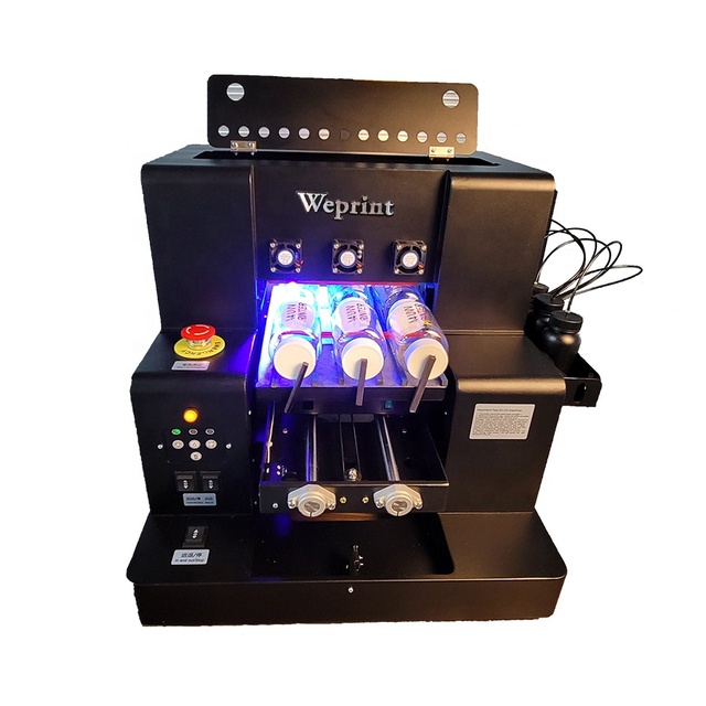 A3 A4 Size Multifunction Mini Uv Printer Price for Plastic Phone case Wood Acrylic Metal Cylinder Card Uv Printer