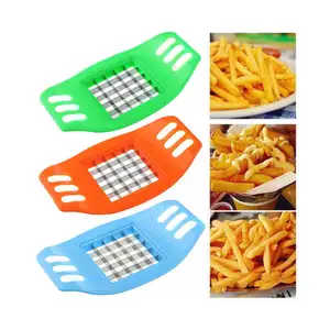 1Pcs Potato Chips Cutter Stainless Steel Vegetable Square Slicer Cutting Device Cut Fries Kitchen Tool For French Fry Cutters