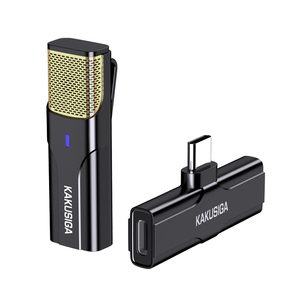 Kakusiga Rechargeable Wireless <b>Microphone</b> With Type C Connector <b>For</b> Smartphone And <b>Computer</b> Use - Product Image 4