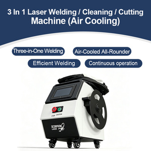 3-in-1 Small Portable Fiber <b>Laser</b> <b>Machine</b> 3000W Welding <b>Cleaning</b> Cutting With Air Cooling Raycus High Power Output 3000W Provide - Product Image 2