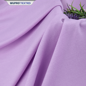 Wupro all'ingrosso tessuto tessile 5% in viscosa Spandex abbigliamento da notte da donna traspirante in pelle di <span class=keywords><strong>Rayon</strong></span> 40S tessuto modale in viscosa - Product Image 2