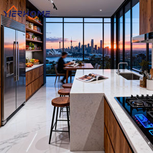 Cuisine modulaire sur mesure avec éclairage LED intégré et îlot multifonctionnel - Product Image 1