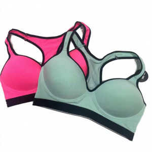 Sujetador Deportivo de Alta Calidad, Sexy, con Estampado, Transpirable, Bordado, Sin Costuras, para Gimnasio, Yoga, Running, con Relleno Suave y Soporte de Alto Impacto - Product Image 1