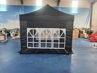 Tente d'exposition hexagonale coupe-vent pour extérieur avec parois latérales amovibles, structure en acier durable, tissu Oxford, design portable toutes saisons