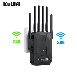 3000Mbps kuwfi 2.4G 5.8GHz tín hiệu băng tần kép phạm vi dài hơn Gigabit không dây <span class=keywords><strong>Wifi</strong></span> Extender Booster Repeater cho sử dụng trong nhà - Product Image 1