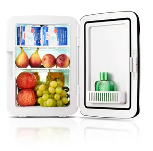 Otel güzellik buzdolabı kozmetik mini buzdolabı için taşınabilir mini buzdolabı küçük masa