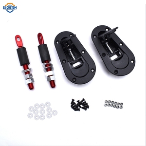Kit De Goupilles De Capot Universel Pour Voiture - Couleur Noir - X-autohaux