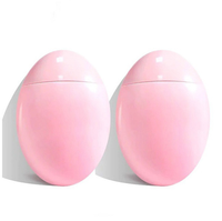 Matériau PP 60ml 2oz Squeeze Forme d'oeuf de bouteille de protection solaire avec bouchon à vis pour sérigraphie Forme ovale