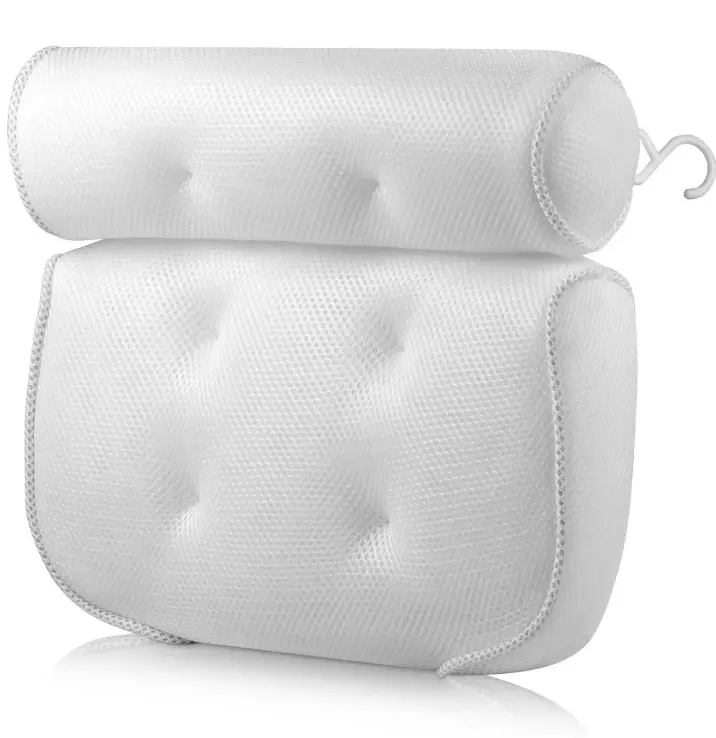 Coussin de bain de luxe pour appui-tête, oreiller de bain, soutien du cou et du dos, coussins de bain confortables et relaxants pour repose-baignoire