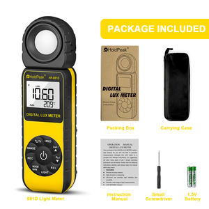 शीर्ष 881d डिजिटल प्रकाश मीटर, 0.01 ~ 400,000 लक्स फुट मोमबत्तियों के साथ 270 रोटेड सेंसर लाइट टेस्टर - Product Image 6