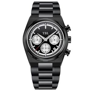 OEM Customized LOGO New Quartz 24-Hour Calendar Luminous 316L Stainless Steel Multifunctional Movement Men's Quartz wrist <b>Watch</b> - Product Image 6