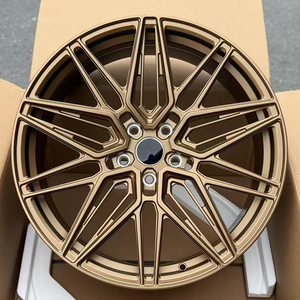 Velg mobil balap Aluminium 18-24 inci, velg mobil balap olahraga warna Matte perunggu Multi jeruji, velg mobil sistem alumunium kualitas tinggi ukuran 18-24 inci - Product Image 1