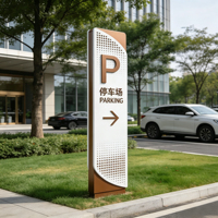 Panneaux de signalisation en aluminium personnalisés pour centres commerciaux, parkings, signalisation architecturale, boîtes lumineuses publicitaires