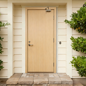 Puerta Corredera de Madera Ignífuga con Funcionamiento Deslizante, Acabado de Superficie para Entrada de Cocina, Soporte Técnico <span class=keywords><strong>en</strong></span> Línea - Product Image 3