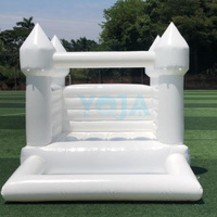 La maison gonflable blanche la plus populaire de mini maison gonflable blanche de rebond de Blanca 10FTx 8FT pour la fête d'anniversaire d'enfants