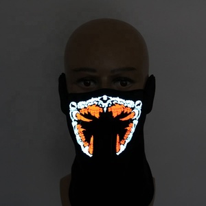 Offre Spéciale Halloween Fête Néon <span class=keywords><strong>EL</strong></span> Fil Lueur éclairer Son Activé LED Rave Masque Pour Le Festival - Product Image 4