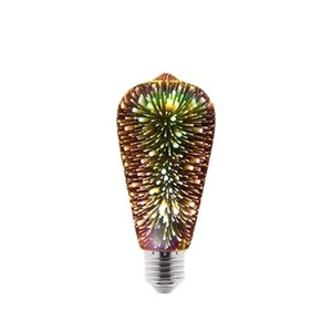Noël créatif E27 vis 3D <span class=keywords><strong>gypsophile</strong></span> transfrontalier pour Amazon Explosion coloré décoratif LED ampoule verre AC pour entrepôt - Product Image 3