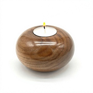 Rectangle Wooden Handmade Eco-Friendly Tea Light Holder for Home Decoration Durable Natural Finish Christmas AZ ENTERPRISES - Product Image 1