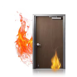 Barra de pánico moderna de 3 horas, puerta de acero, salida de emergencia ignífuga para supermercado, comedor, Hospital, Villa, escuela, uso exterior terminado - Product Image 3