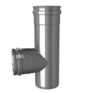 Raccord en acier inoxydable 316L, angle de 90 degrés, diamètre de 80 mm, connexion avec joint, résistant et durable. - Product Image 1