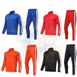 Sudaderas con capucha personalizadas para hombre y conjuntos de Jogger, chándal con logotipo sólido, chándal marrón, chándal Unisex de algodón suelto acanalado - Product Image 3