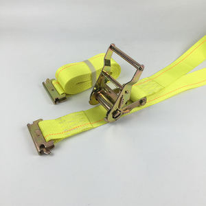 Sangles d'arrimage à <span class=keywords><strong>cliquet</strong></span> en polyester gris de 2'' x 20' pour logistique, avec extrémités, type promotionnel - Product Image 5