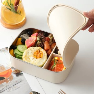 Hộp cơm trưa Bento cho trẻ em bằng thép không gỉ, hộp đựng thức ăn bằng kim loại lớn có 3 ngăn chia, hộp cơm trưa cho người lớn, không chứa BPA - Product Image 5