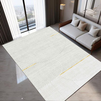 Tapis minimaliste italien transfrontalier pour salon, tapis de canapé et de table basse, personnalisable, aspect cachemire, lavable, imprimé