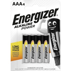 Pilas Alcalinas Energizer AAA 1.5V Paquete de 4 de Larga Duración - Product Image 1
