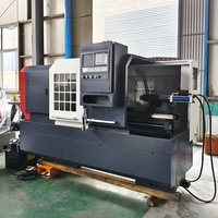Tour horizontal CNC entièrement automatique CK6140X750, paramètres de coupe réglables, service après-vente mondial fiable, machine de tournage GSK