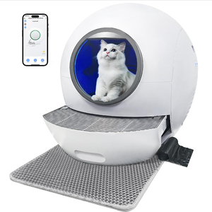 Wholesale Smart Enclosed Big Size Cat Litter Box Plastic Self Cleaning Large Litter Box For Cats