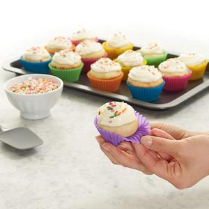 เครื่องมือ<span class=keywords><strong>เค้ก</strong></span>ซิลิโคนแบบใช้ซ้ําได้ Cupcake แม่พิมพ์และแม่พิมพ์อบขนมมัฟฟินถ้วย-สําหรับการอบ<span class=keywords><strong>ที่</strong></span>บ้าน - Product Image 2