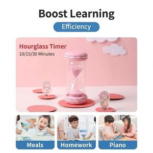 Minuteur <span class=keywords><strong>sablier</strong></span> Macaron mignon, 10/15/30 min, <span class=keywords><strong>pour</strong></span> enfants, <span class=keywords><strong>pour</strong></span> le brossage des <span class=keywords><strong>dents</strong></span>, l'étude, base en résine incassable - Product Image 6