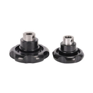 Promotion : Bouton ondulé noir en fonte et bakélite, trou non fileté avec trou pour vis de positionnement, pour machine - Product Image 3