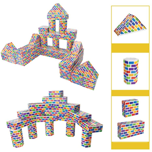 Deluxe Jumbo Kartonnen Blokken 42-Pack Extra Dikke Kartonnen Bouwstenen Papier Baksteen Speelgoed Voor Kind Kids - Product Image 5