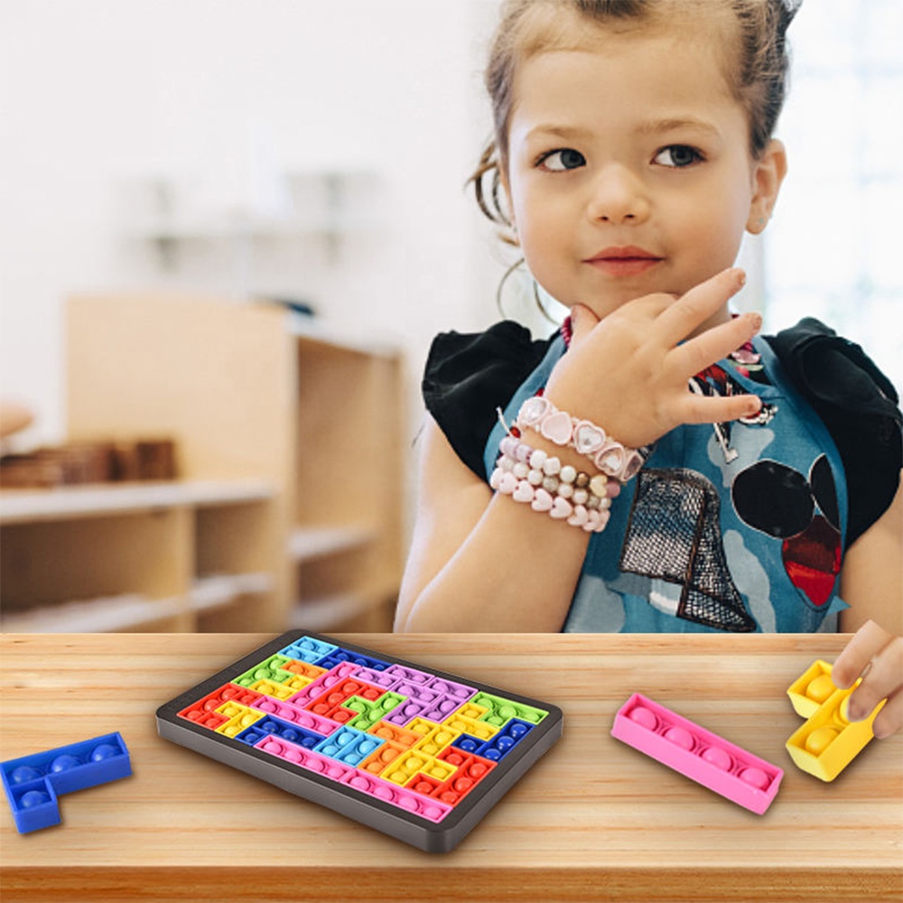 Оптовая продажа Amazon, Самые продаваемые игрушки для снятия стресса, сенсорные головоломки, игрушки для детей 3 в 1, головоломка, игрушка-антистресс