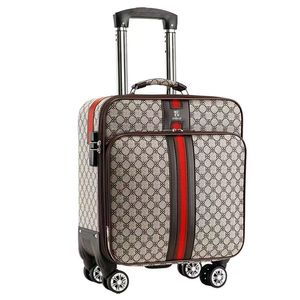 18-inch Lightweight Trolley Bag Luggage Oxford Boarded Case <b>Mini</b> Password Cabin Weekender Bag <b>Roller</b> Bag Spinner Suitcase - Product Image 1