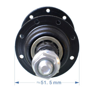 <span class=keywords><strong>Moyeu</strong></span> de <span class=keywords><strong>roue</strong></span> de vélo en acier à 16 trous, compatible BMX/<span class=keywords><strong>VTT</strong></span>, finition noire, <span class=keywords><strong>axe</strong></span> à double visser, conception scellée, durable - Product Image 2