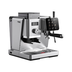 Machines à expresso en acier inoxydable avec 20 bars de pression, double chaudière, machine à café automatique avec mousseur à lait pour cappuccino 20 bars - Product Image 2