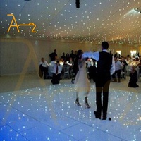 Fournitures de mariage lampadaires portables belle piste de danse de mariage avec piste de danse à led étoilée romantique pour la fête