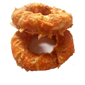 Köpek aperatifler dişlikleri tavuk dana halkaları Bite dayanıklı diş taşlama diş temizleme büyük/küçük Pet ödüller çörekler - Product Image 5