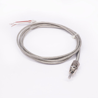 Sensor de Temperatura de Alta Precisión RTD PT100 de 3 Cables con Protección de Resorte