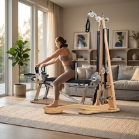 Machine de Pilates en bois de hêtre MJD, équipement de Pilates de qualité supérieure pour studio commercial, idéal pour l'exercice physique.