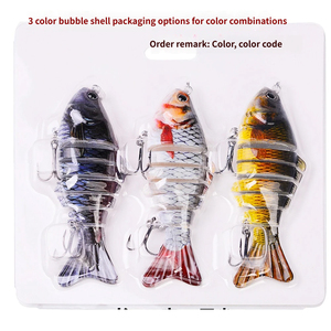 Señuelo de Pesca de Agua Dulce y Salada, de Hundimiento Lento, Multiarticulado, Cebo de Pesca Realista de 100 mm, Swimbait para Lubina, Trucha, Crappie, Lucioperca - Product Image 5