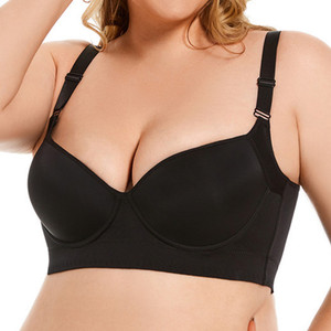 <span class=keywords><strong>Soutien</strong></span>-<span class=keywords><strong>gorge</strong></span> sans fil push-up confortable pour femme grande taille, dos en U, maintien élevé avec bretelles réglables – Vente chaude en gros - Product Image 5