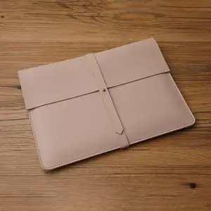 Sacoche de rangement en cuir PU, étui de protection étanche pour ordinateur portable