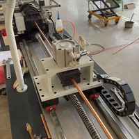 Machine de découpe automatique de tubes en acier inoxydable, aluminium et cuivre avec commande PLC, sans bavures, entraînée par un moteur servo
