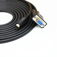 Cable de Conexión de Pantalla Táctil Weinview TK6070/6071 a PLC Mitsubishi FX, Redondo de 8 Pines a Puerto Serie de 9 Pines, 2 Conductores de Cobre