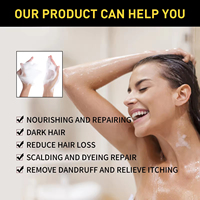Shampoo colorant capillaire noir magique naturel OEM Rapid Care, shampooing colorant capillaire avec bulles