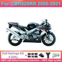 Nouveaux kits de carénages de moto ABS compatibles avec HONDA CBR929RR CBR929 CBR 929 RR 2000 2001 00 01, carénage complet en plastique